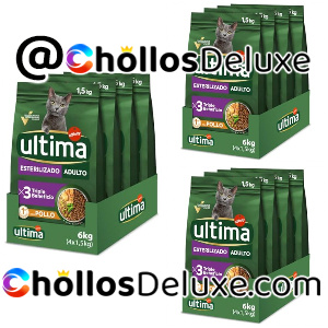 12x Ultima Esterilizado Pollo Gatos 1.5Kg