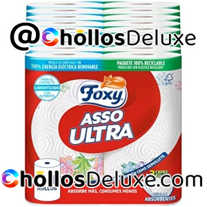 18 Rollos Foxy Asso Ultra Papel Cocina
