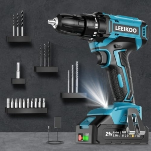 LEEIKOO Taladro Atornillador Batería 21V