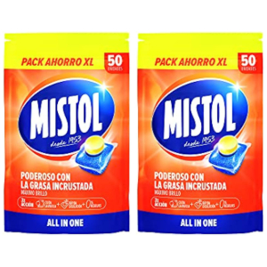 2x Mistol All In One 50 Pastillas