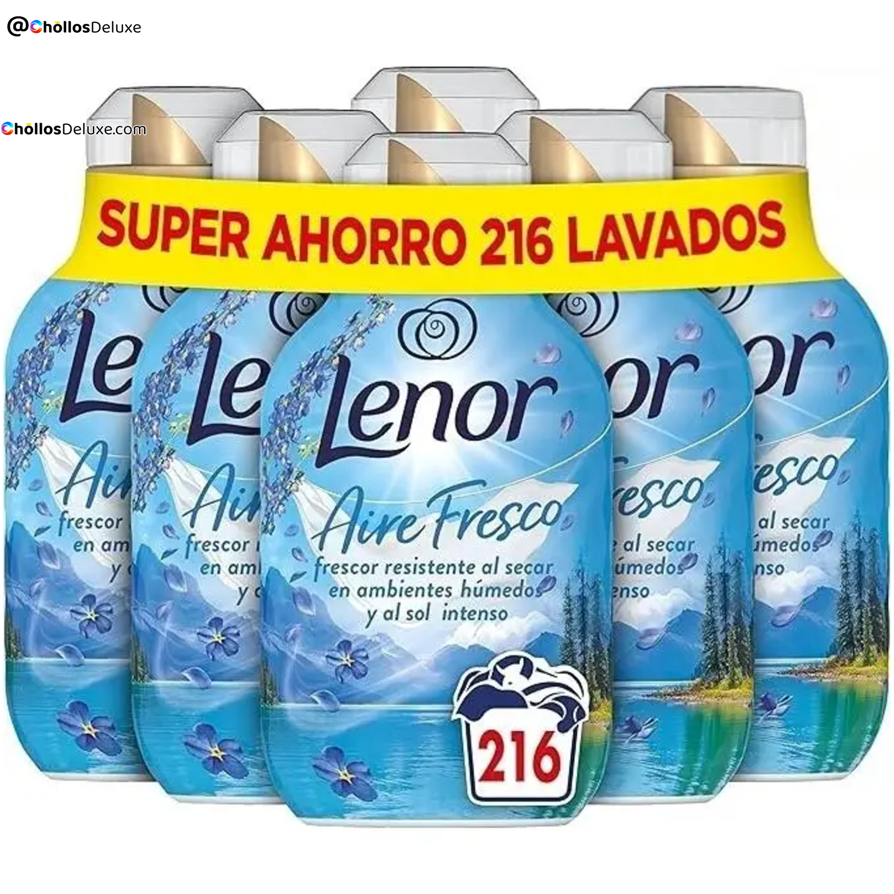6x Lenor Frescor Alpino Suavizante 504ml