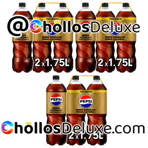 6x Pepsi Zero Sin Cafeína 1.75 Litros