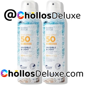 2x Sensilis Body Spray SPF50 200ml