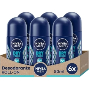6x Nivea Men Dry Fresh Roll-On