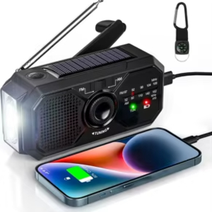 Radio Solar Emergencia Manivela USB