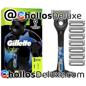 GilletteLabs Maquinilla Exfoliante con 8 Recambios