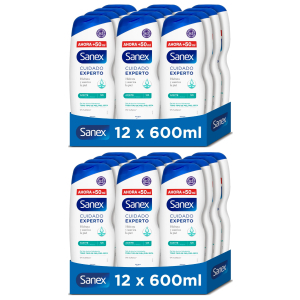 24x Sanex Cuidado Experto Aceite Ducha 600ml