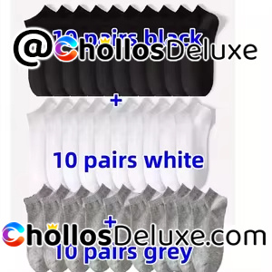 30x Calcetines Tobilleros Unisex