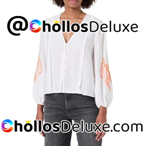 Desigual Blus Hoja Blusa Mujer