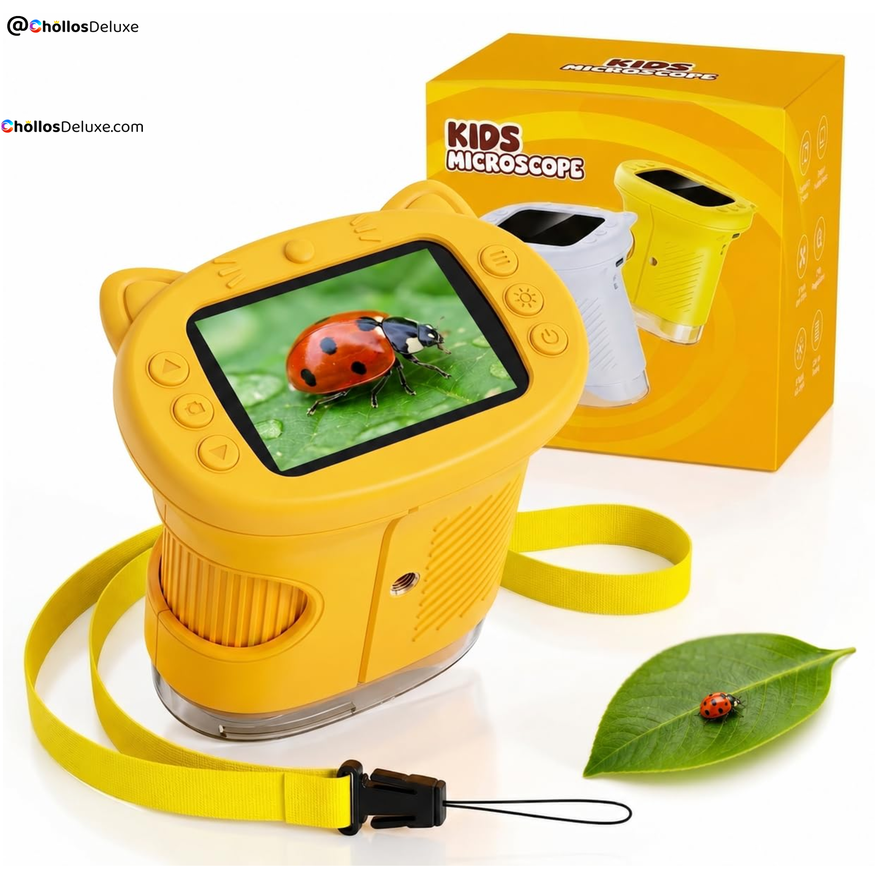 Microscopio Infantil 4K 1000X Pantalla 2,4"