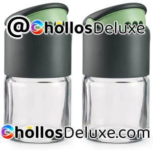 Lékué Especiero Vidrio Doble Dosificador