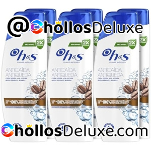 6x H&S Champú Anticaspa Anticaída Hombre