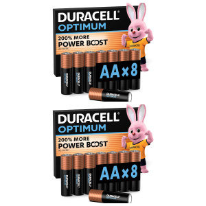 2x Duracell Optimum 8 Pilas AA