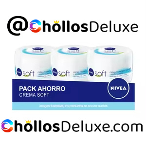 3x Nivea Soft Crema Hidratante 375ml