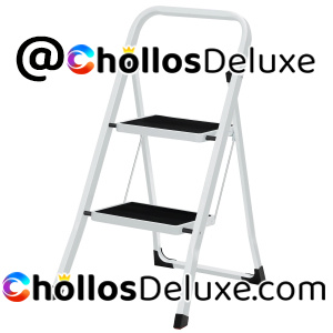 Songmics Escalera Plegable 2 Peldaños