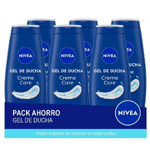 6x Nivea Creme Care Gel de Ducha 650ml
