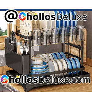 Escurridor Platos 2 Niveles Acero