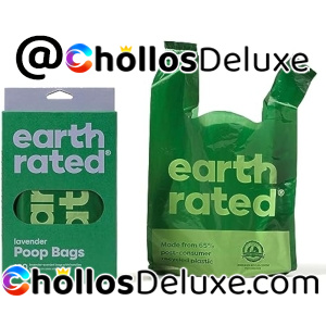 120 Bolsas Earth Rated Perro Lavanda