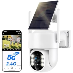 JUFLSKY Cámara Vigilancia Exterior Solar