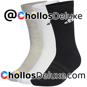 3x Adidas Cushioned Crew Calcetines