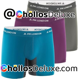 3x FM London Boxer Bambú Hombre