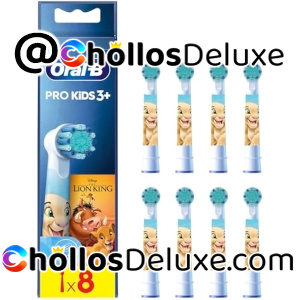 8x Oral-B Kids Rey León Recambios
