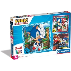 Clementoni Sonic Puzzles 3x48 Piezas