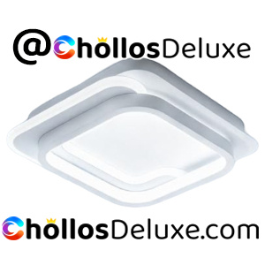 Plafón LED Cuadrado 31W IP44 Luz Fría