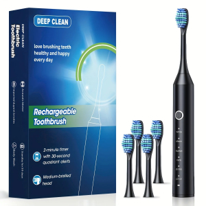 Cepillo Dientes Eléctrico Sónico 6 Modos +4 Recambios