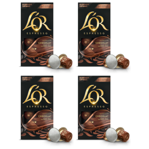 4x L’OR Espresso Chocolate 10 Cápsulas