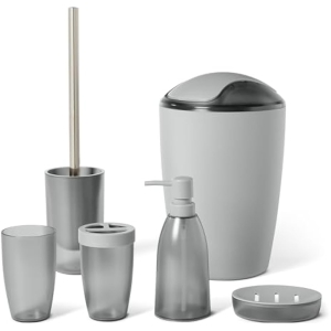 Amazon Basics Accesorios Baño 6 Piezas