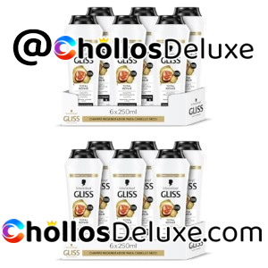 12x Gliss Total Repair Champú 250ml