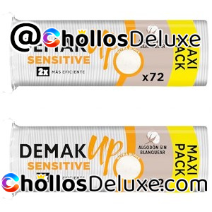 2x Demak'Up Sensitive 72 Discos Desmaquillantes
