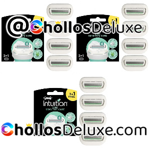 3x Wilkinson Intuition Sensitive 4 Hojas