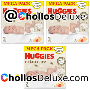 3x Huggies Extra Care Talla 2 160 Pañales