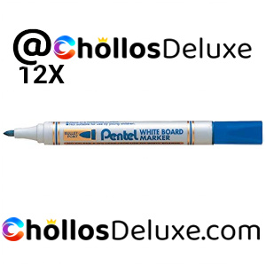 12x Pentel MW85 Marcador Pizarra Azul