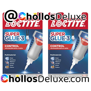 2x Loctite Super Glue-3 Control Adhesivo