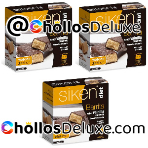 3x Siken Diet Barritas Vainilla Caramelo