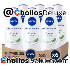 6x Nivea Aloe Vera Gel de Ducha 650ml