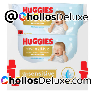 12x Huggies Extra Care 56 Toallitas