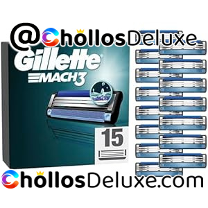 15x Gillette Mach3 Recambios Afeitar