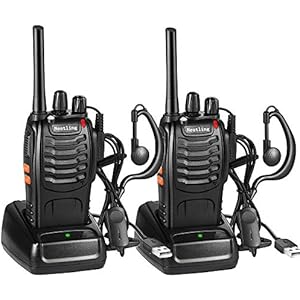 2x BF-88E Walkie Talkie 16 Canales Recargable