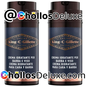 2x King C. Gillette Crema Barba 100ml