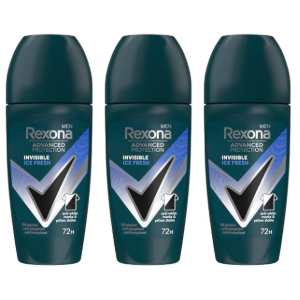 3x Rexona Invisible Ice Roll-On 50ml