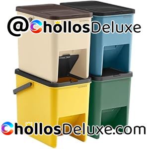 Songmics LTB760Q01 4 Cubos Reciclaje 20L