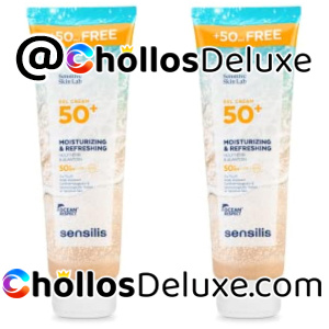 2x Sensilis Gel Cream SPF50+ 250ml
