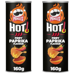 2x Pringles Hot Fiery Paprika 160g