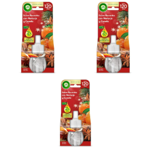 3x Air Wick Naranja Canela Recambio