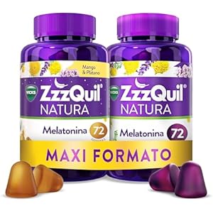 2x ZzzQuil Natura Melatonina 72 Gummies