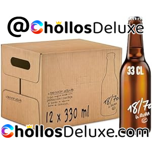 12x La Rubia 18/70 Cerveza 33cl